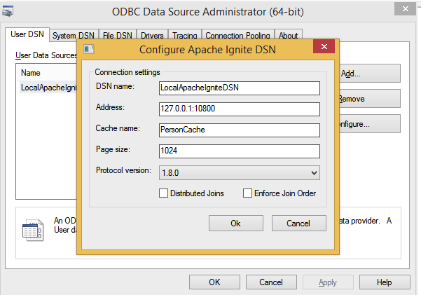 ODBC DSN Configuration