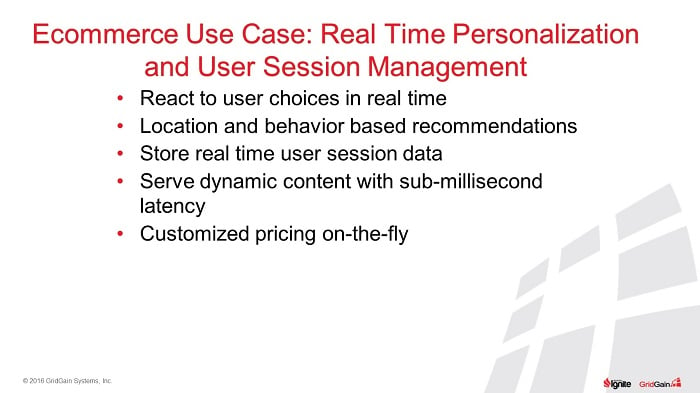eCommerce Real Time Personalization and User Session Management