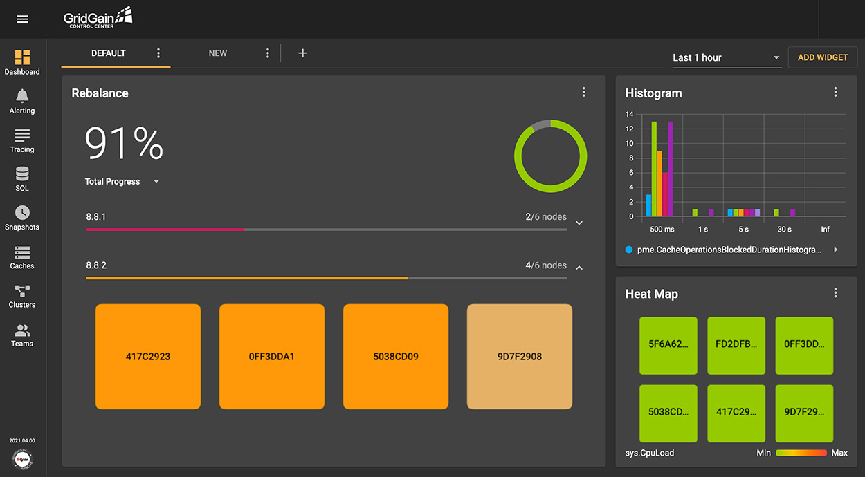 Upgrade clusters screenshot