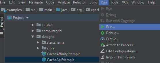 Run a project in IntelliJ