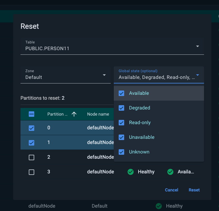 Disaster recovery tab