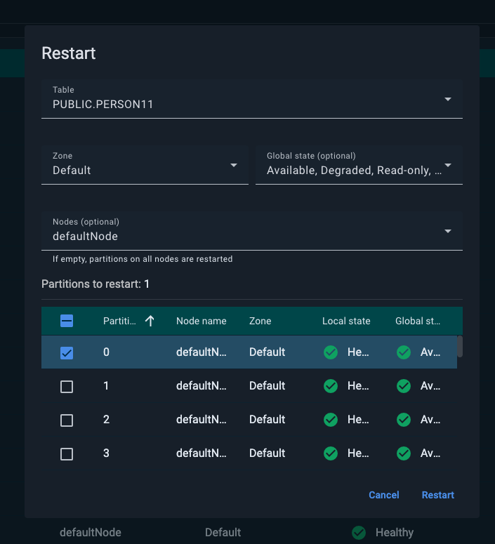Disaster recovery tab