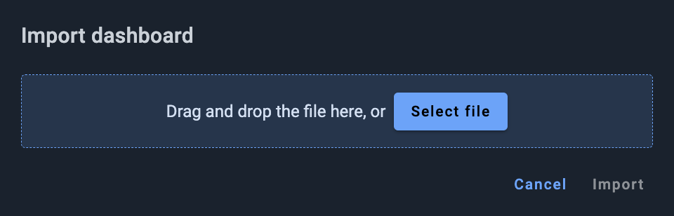 Import Dashboard