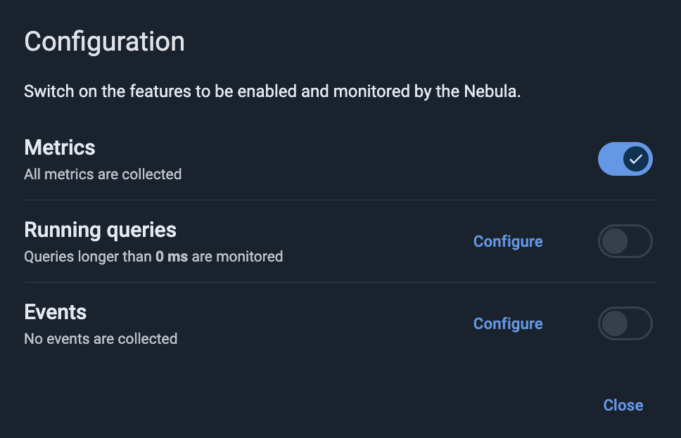 Attached cluster configuration