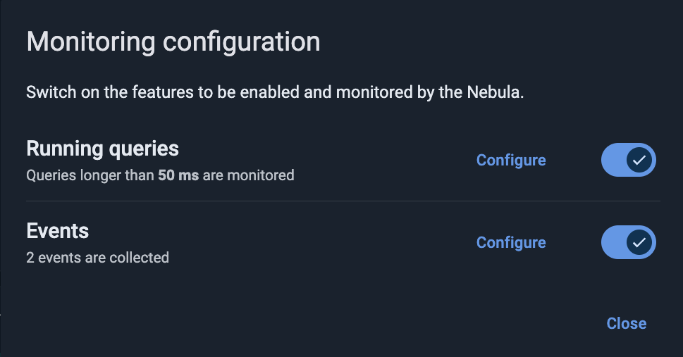 Managed cluster configuration