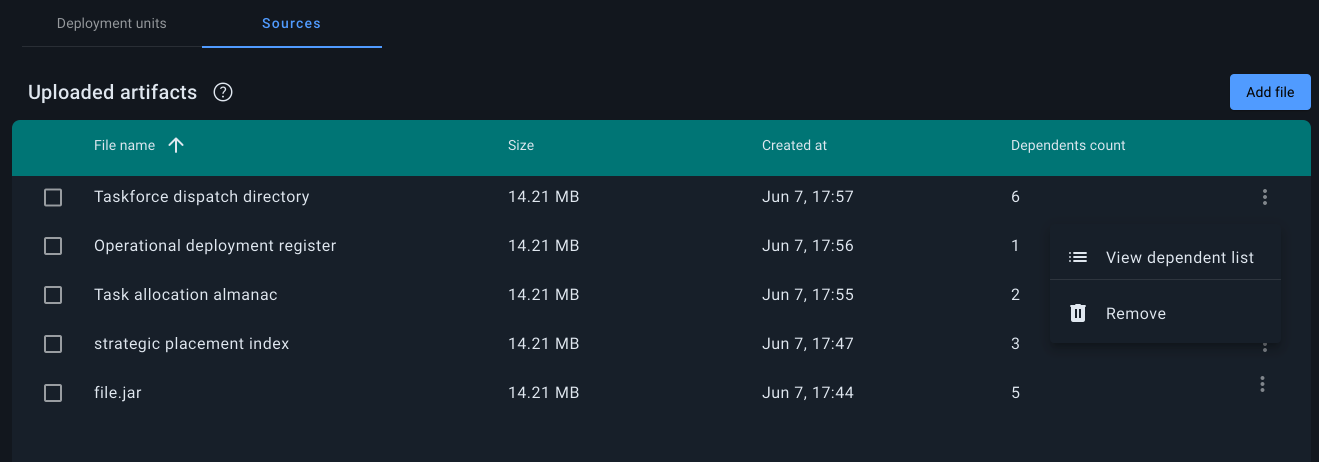 Code deployment sources