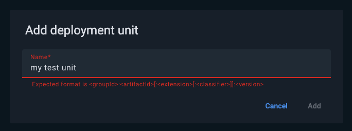 Add deployment unit