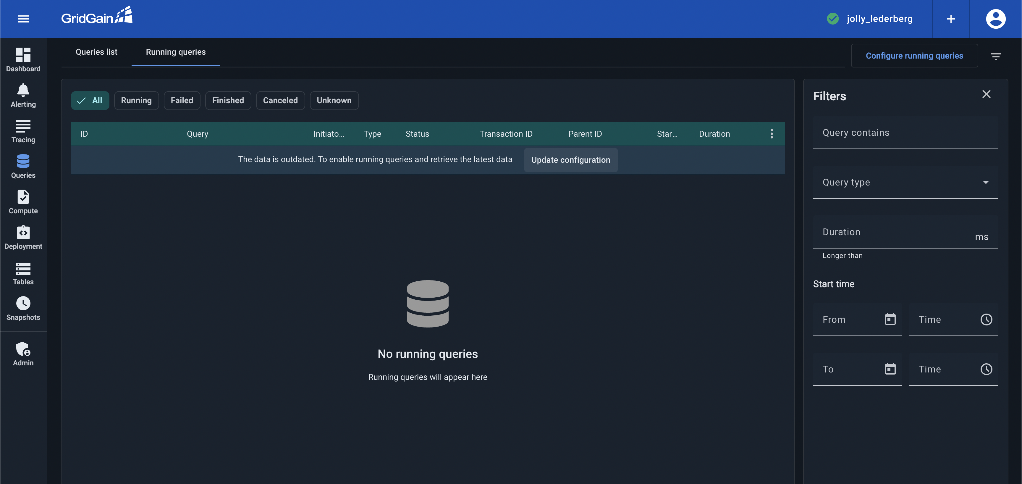 rq update cluster config