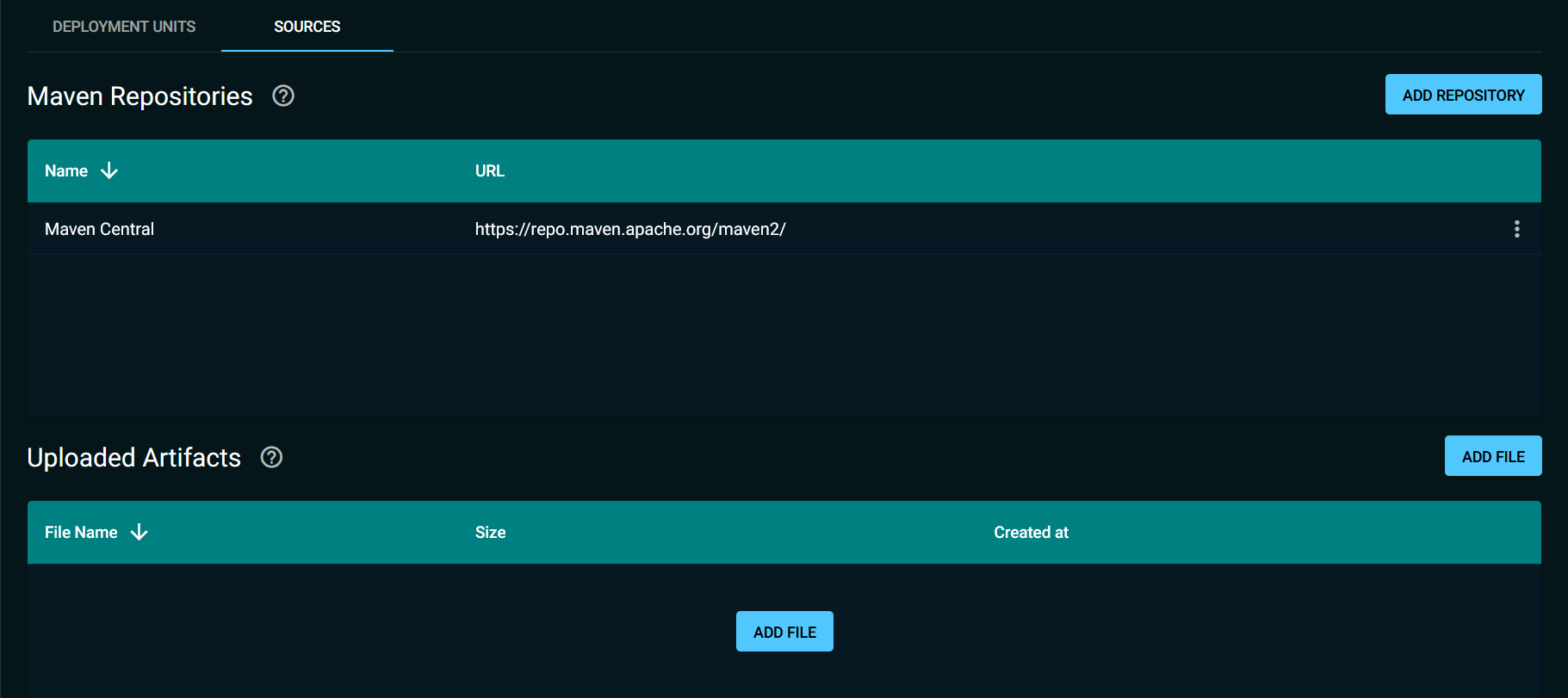 Code deployment sources