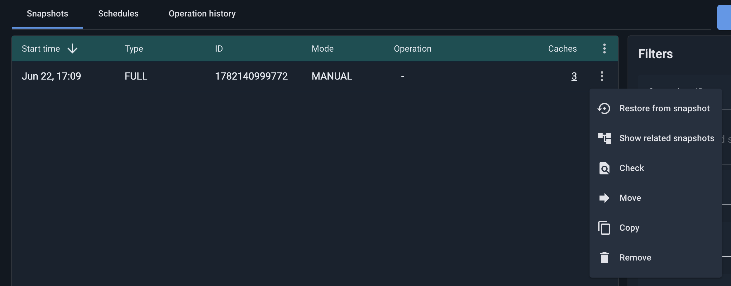 Restoring GridGain Cluster from Snapshot