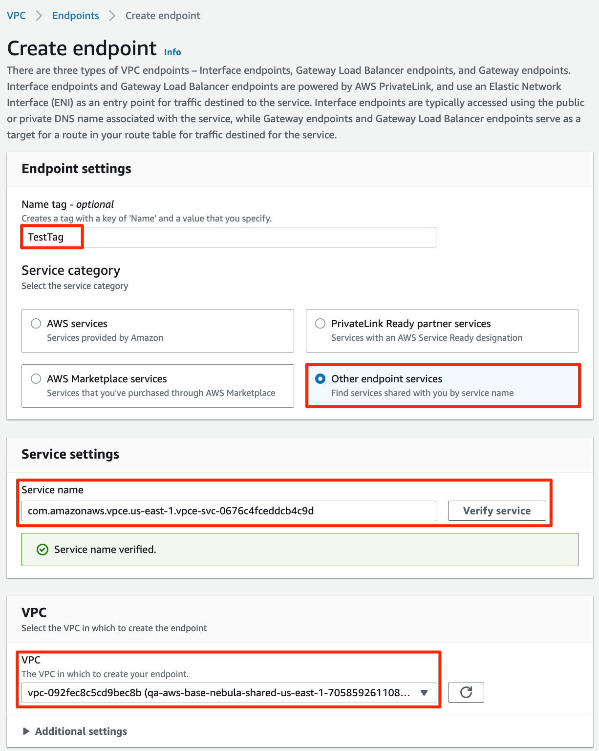 aws endpoint upper 1