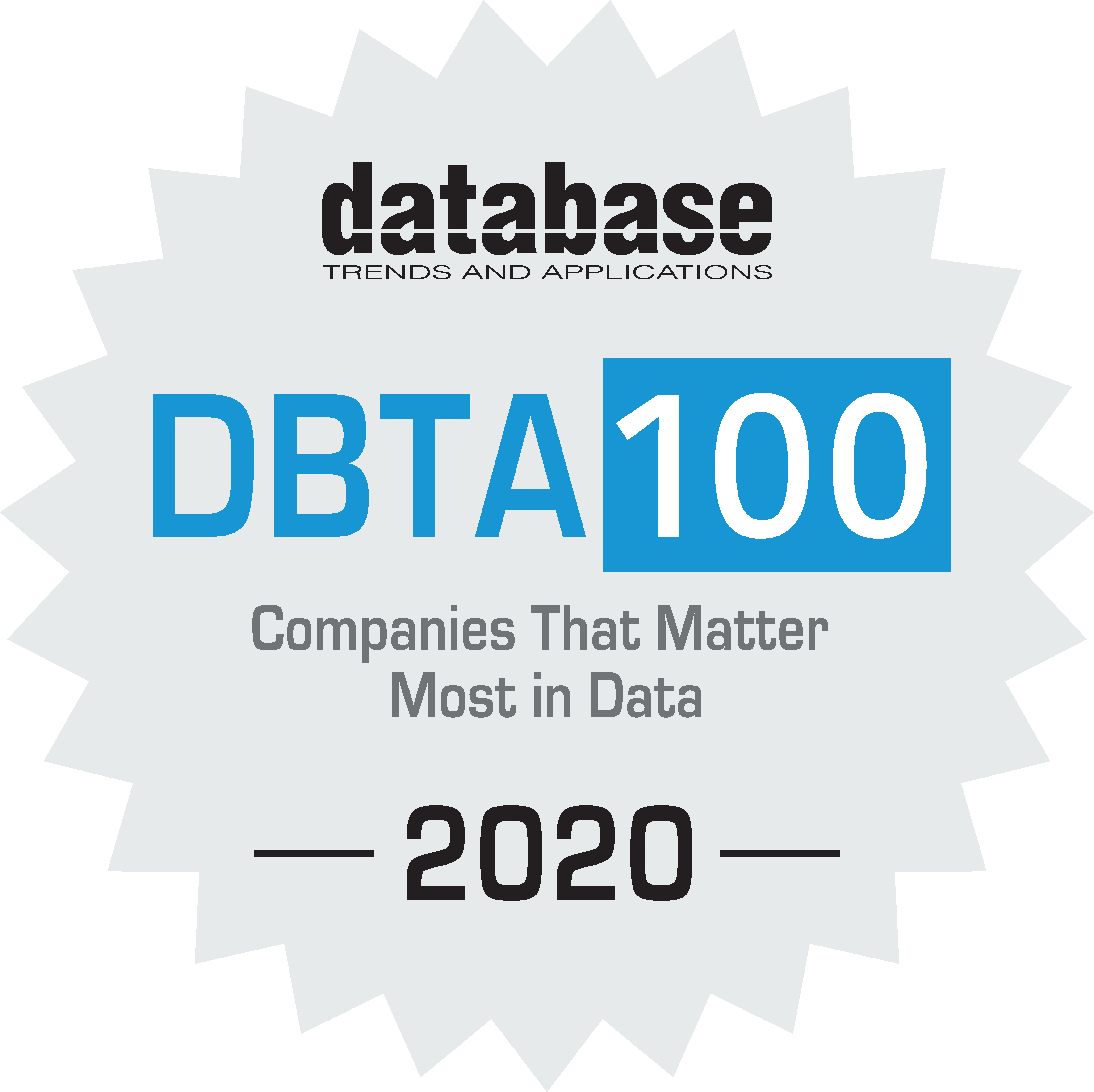 DBTA 100 2020: The Companies That Matter Most in Data