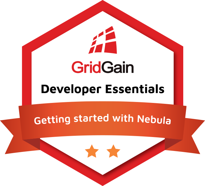 Getting started with GridGain Nebula Course Badge