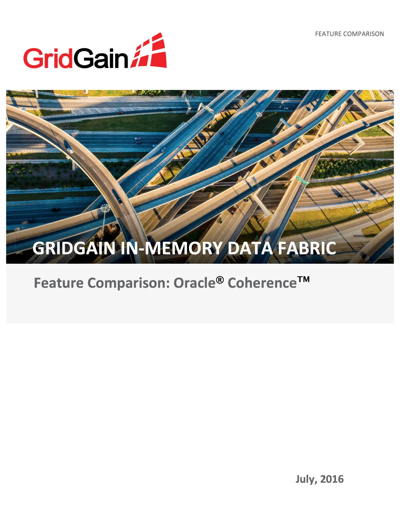 GridGain and Oracle Coherence Feature Comparison