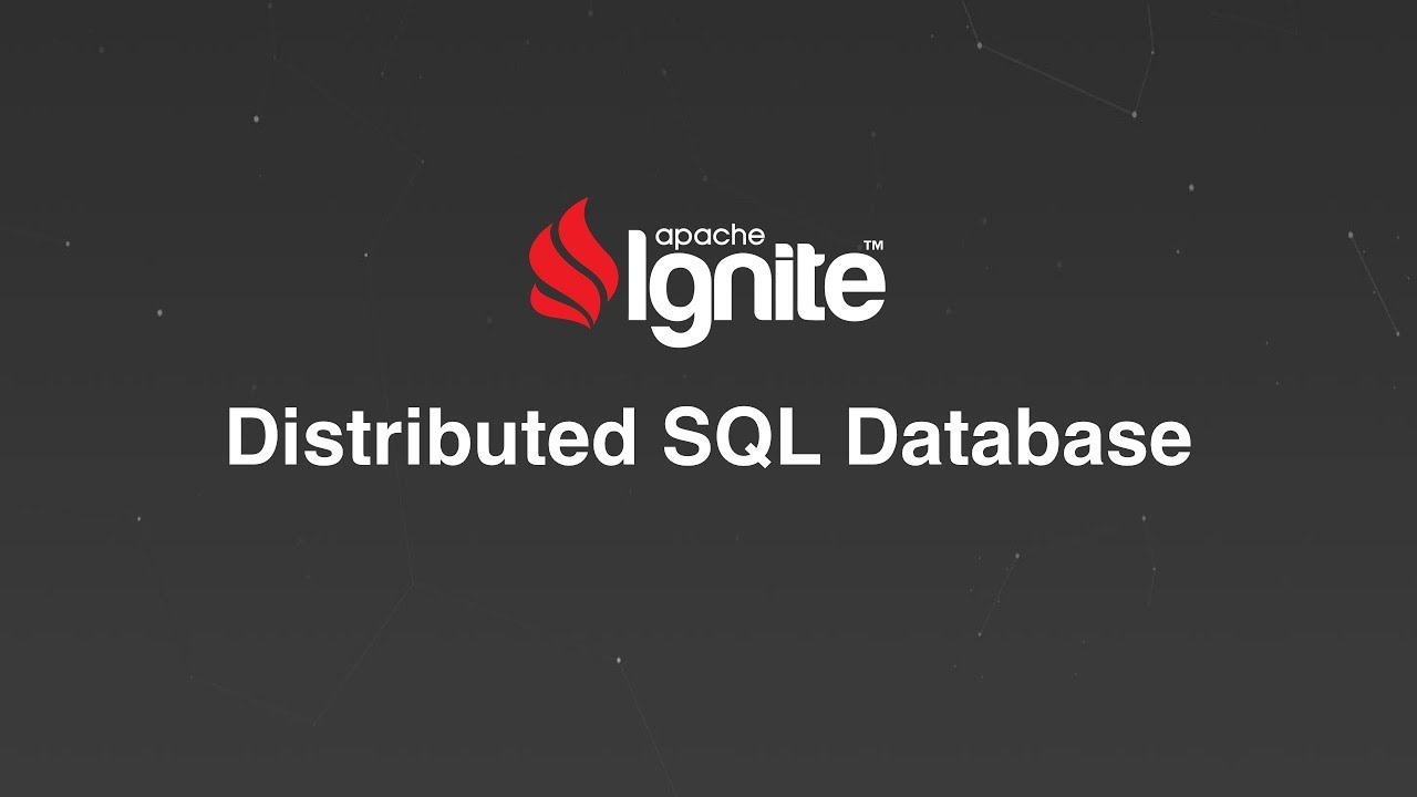 Apache Ignite Distributed SQL Database | GridGain