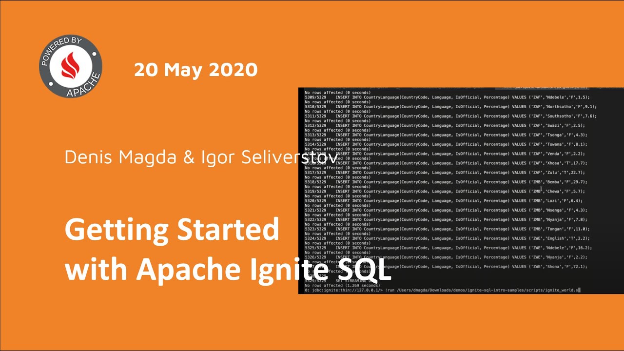 Getting Started with Apache Ignite SQL | GridGain