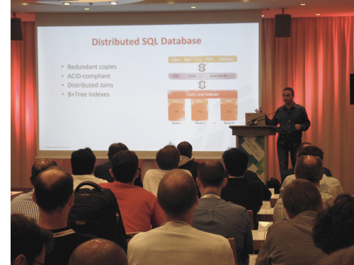 Dmitriy Setrakyan, founder and CPO at GridGain Systems, presenting at the IMC Summit.