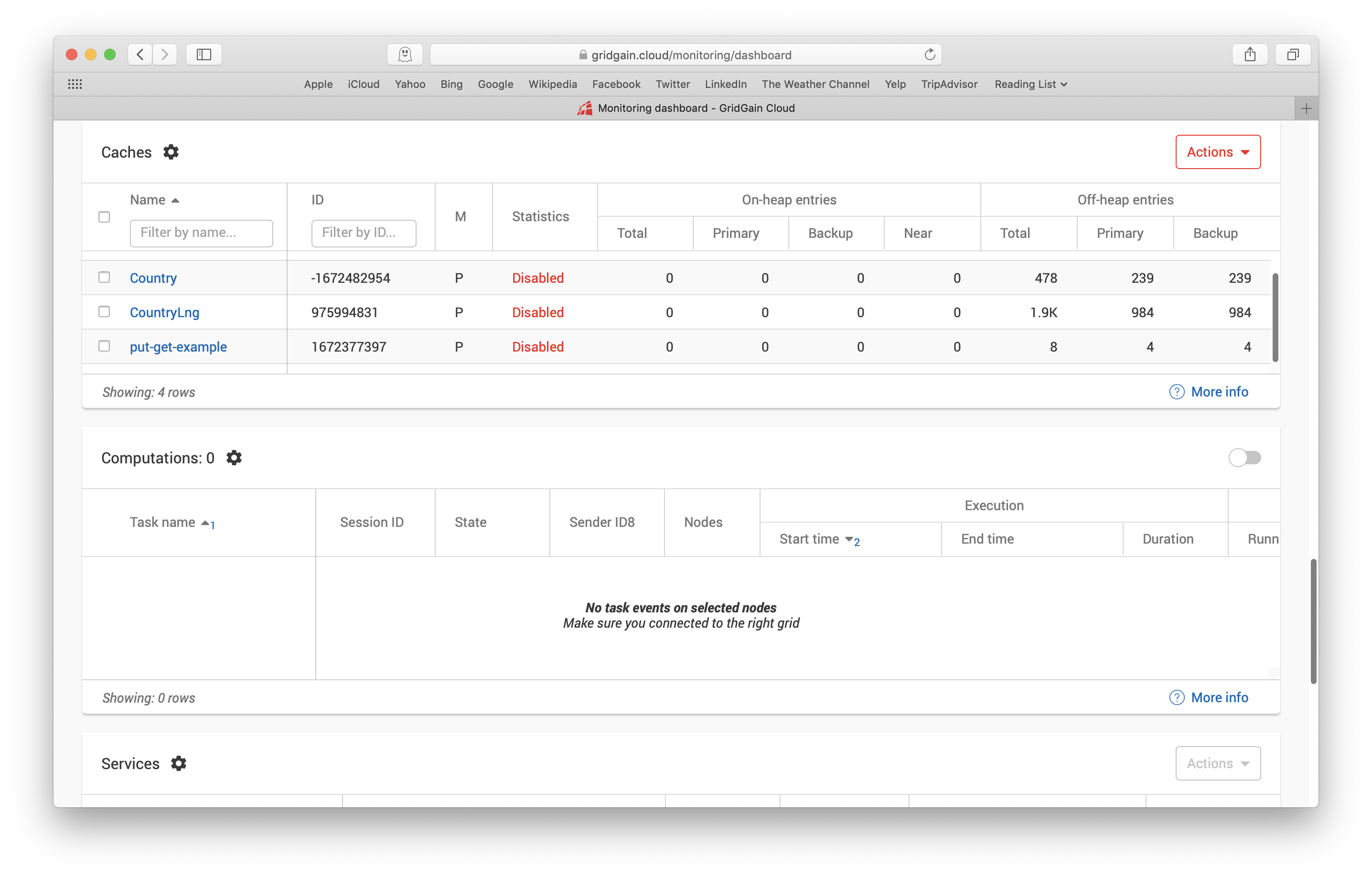 Figure 8. Monitoring > Console.