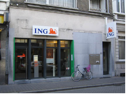 Outside view of an ING bank branch