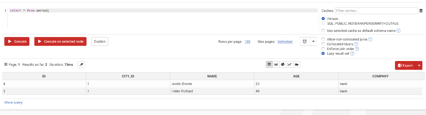 Query Data From GridGain and Hadoop 1