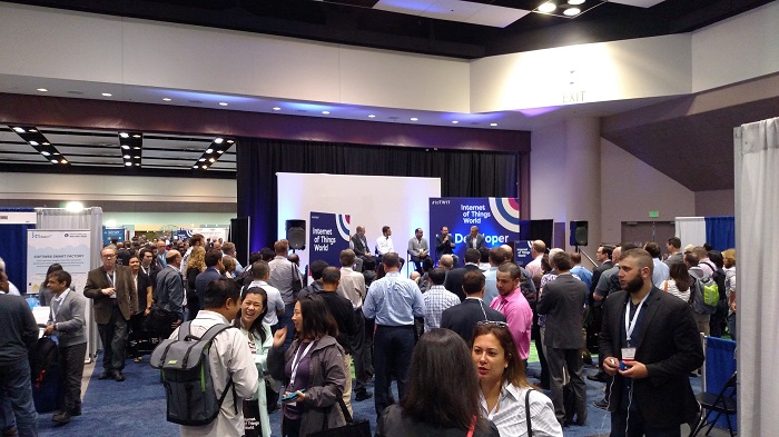 Packed crowd at IoT World