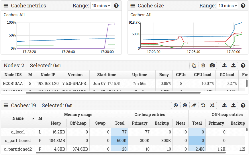 Apache Ignite Web Console Screenshot