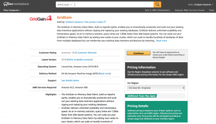 GridGain on AWS: Episode I - AWS Marketplace Deployment    