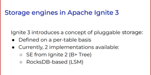 Pluggable Storage & Other New Features in Apache Ignite 3.0 Alpha 5